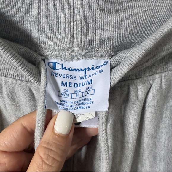 Champion x Coca Cola Reverse Weave Jogger Sweatpants in Oxford Gray Size M - Picture 6 of 8